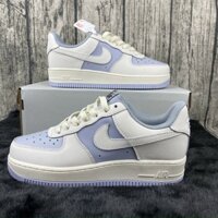 Giày nam nữ_Nike Air Force 1_Trắng Xanh Thời Trang Hàng Đẹp Full Box Tặng Kèm Phụ Kiện