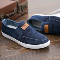Giày nam phẳng mới mùa hè, giày vải Bắc Kinh cũ, giày thể thao sneaker, giày lười slip-on, thoáng khí, bán buôn mùa thu