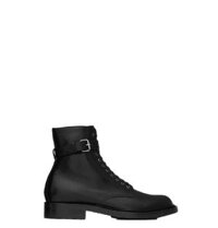 Giày Nam Saint Laurent Army Boots In Smooth Leather 'Noir'