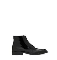 Giày Nam Saint Laurent Army Laced Boots In Shiny Leather 'Black'