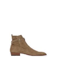 Giày Nam Saint Laurent Wyatt Jodhpur Boots In Suede 'Tobacco'
