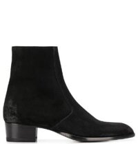 Giày Nam Saint Laurent Wyatt Zippered Boots 'Black'