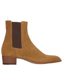 Giày Nam Saint Laurent Wyatt Chelsea Boots 'Tan'