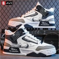 Giày nam thể thao cổ cao sneaker kiểu dáng trẻ trung năng động hot trend 2024 full box Avi D22