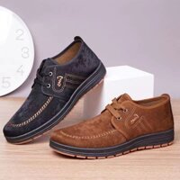 Giày Nam Thoải Mái Thoáng Khí Cũ Bắc Kinh Giày Vải Nam Đi Bộ Giày Vải