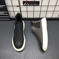Giày nam thời trang, giày slip-on cao cổ, giày đế mềm nam, giày da thường, giày nam nổi tiếng