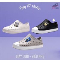 Giày native nam nữ nhựa đi biển lười chống trơn trượt unisex cho mọi lứa tuổi cute làm đồng phục KORO Native