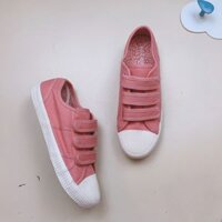 Giày NEXT vải màu hồng quai dán size 36.5