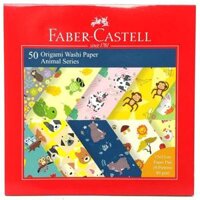 Giấy Nghệ Thuật Origami Washi - Animal - Faber-Castell 171516 50 Tờ 10 Mẫu