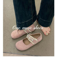 Giày Ngọc Trai Mary Jane Nữ Mùa Hè Mới Tính Khí Magic Stick Giày