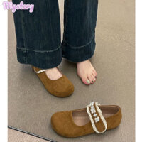 Giày Ngọc Trai Mary Jane Nữ Mùa Hè Mới Tính Khí Magic Stick Giày