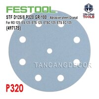 Giấy Nhám D125 Festool STF D125/8 P320 GR/100 (497175)
