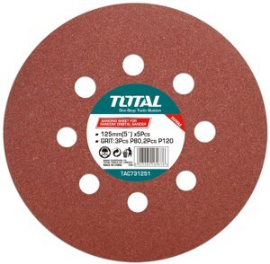 Giấy nhám tròn 125mm Total TAC731251