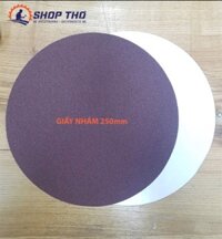 Giấy nhám tròn p80 có keo dán đường kính 250mm cho máy ALLWIN BD6100
