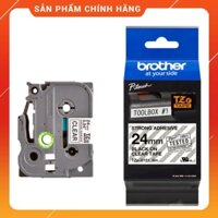 Giấy nhãn In Brother TZe-S151, Khổ 24mm, Dài 8m, Black On Clear, Siêu Dính, Chống Thấm Nước