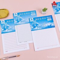 Giấy nháp 500 ô, giấy gốc cho sinh viên, sử dụng cho văn bản, giấy ô 400 ký tự, sách bài tập, giấy viết một dòng hai dòng