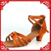 Giày nhảy múa cho trẻ em nữ khiêu vũ latin giày cao gót thấp 4cm