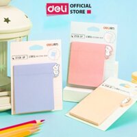 Giấy nhớ giấy nhắn hình hoa quả 73mm x 60mm Deli - Giấy note ghi chú -  1 tệp - 25601 - Hồng