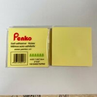Giấy nhớ PENKO 3x3 - Kích thước: 7.6 x 7.6cm - Màu vàng