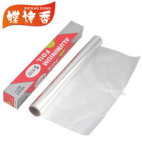 Giấy nhôm mỏng Butterfly Grill, giấy thiếc mỏng cho BBQ ngoài trời, chiều dài đặc biệt 5m chiều rộng 30cm, BBQ Rain Butterfly VIBQ