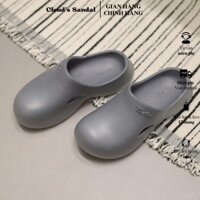 Giày nhựa bít mũi tròn trơn mang êm chân thoải mái Cloud's Sandal