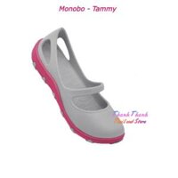 Giày nhựa đúc 2 lớp Thái Lan đi mưa MONOBO - TAMMY - Hồng Xám nhạt - 7