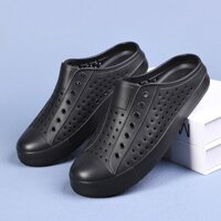 Giày Nhựa Đục Lỗ Chống Nước , Dùng Khi Đi Mưa , Đi Biển Chất Liệu Nhựa Màu Ghi Nhẹ WNC NATIVE/LUCHI: 5705D