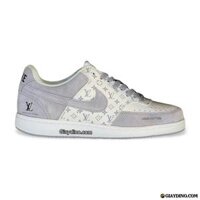 Giày Nike AF1 LV Louis Vuitton White Gray – Nike AF1 LV Xám Trắng