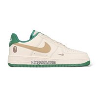 Giày Nike Air Force 1 07 BAPE Beige Green Yellow HX123-007