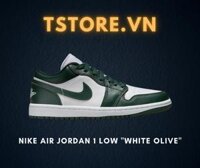 Giày Nike Air Jordan 1 Low "White Olive" - DC0774-113- Trắng / Xanh