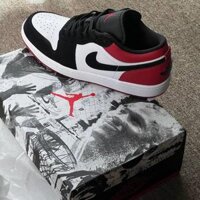 Giày Nike Air Jordan 1 Low ‘Black Toe ’ [IB8971 106]