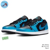 Giày Nike Air Jordan 1 Low Laser Blue Black (chính hãng)