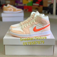 Giày Nike Air Jordan 1 Mid SE 'Corduroy Sail' DA8009-108 Nữ (W) AUTHENTIC SHOES - Chính Hãng - FullBox