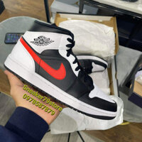 Giày Nike Air Jordan 1 Mid 'Chile Red' 554725-075 Nam/Nữ (M/W) AUTHENTIC SHOES - Chính Hãng - FullBox