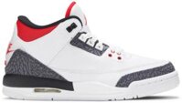 Giày Nike Air Jordan 3 Retro Denim SE GS ‘Fire Red’ CZ6634-100