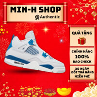 Giày Nike Air Jordan 4 Retro GS ‘Military Blue’ HF4281-141 CHÍNH HÃNG cho nam nữ, JD4 xanh Fullbox Min-H Shop