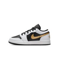 Giày Nike Chính Hãng - Air Jordan 1 Low (Big Kids) - Màu Trắng/Đen | JapanSport 553560-172