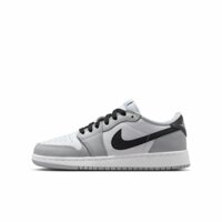 Giày Nike Chính Hãng - Air Jordan 1 Low (Big Kids) - Màu Xám/Trắng | JapanSport CZ0858-110
