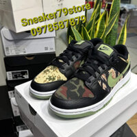 Giày Nike Dunk Low Camo 'Oil Green' DH0957-001 Nam (M) AUTHENTIC SHOES - Chính Hãng - FullBox