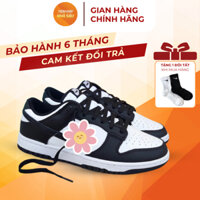 Giày Nike Dunk Low Chất Liệu Cao Cấp, Giày Sneaker SB Dunk Đen Xám Nam Nữ Tặng Kèm Tất