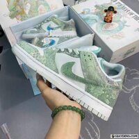 Giày Nike Dunk Low Year Of The Dragon White Green Limited