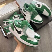 Giày Nike Jordan 1 Low Pine Green/Xanh Lá ,jd1 xanh lá cây ,jordan thấp cổ xanh cây hotrend 2022