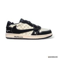Giày Nike Jordan 1 Low Travis Scott Louis Vuitton Black White LX1988-200