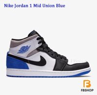 Giày Nike Jordan 1 Mid Union Blue | Linh Hoạt, Nhạy Bén