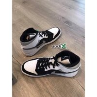 Giày Nike Jordan 1 Mid White Shadow [ CHÍNH HÃNG - Full Box - tặng kèm 1 cặp sheild chống gãy mũi của Crep ]
