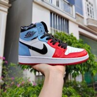 Giày Nike Jordan Xanh Đỏ – Jordan 1 Retro High Fearless UNC Chicago