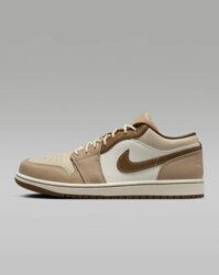 Giày Nike Nam Chính Hãng - Air Jordan 1 Low - Nâu/Trắng | JapanSport HF5753-221
