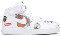 Giày NIke Supreme x NBA x Air Force 1 Mid 07 ‘White’ AQ8017-100
