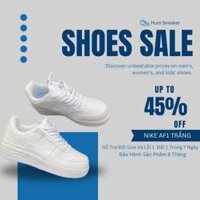 Giày Nike_AF1 Full White Nam Nữ,Giày Nike_Trắng Cổ Thấp Thời trang Phong Cách