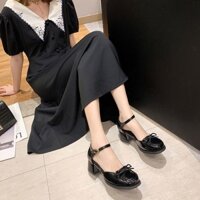 Giày nơ cao gót Hirostore